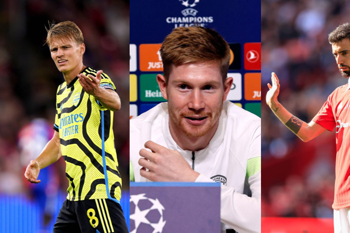 Kevin De Bruyne compares Martin Odegaard and Bruno Fernandes || Image credit: Imago