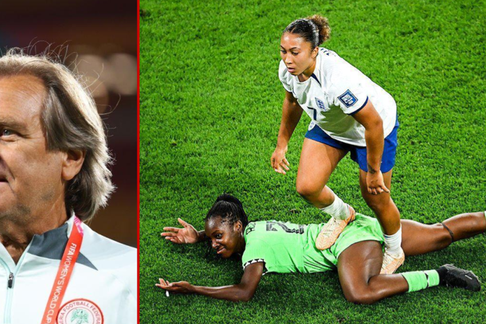 Alozie says Waldrum made her smile after James stamped on her || Image credit: Daily Trust(X)/TheBoluSport(X)