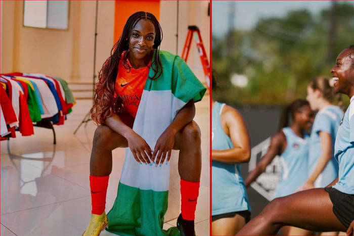 Alozie explains how she balances football and being a cancer researcher || Image credit: Imago