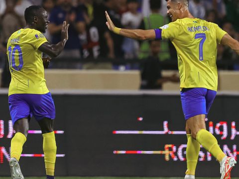 Sadio Mane and Cristiano Ronaldo netted all five goals for Al Nassr. (Photo Credit: Al Nassr/X)