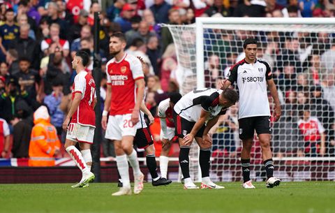 Calvin Bassey sees red as Fulham escape with a draw against Arsenal at the Emirates