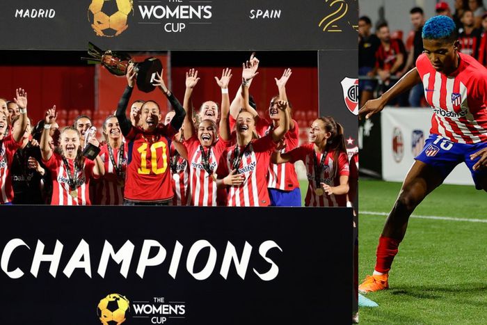 It was a massive victory for Ajibade as she starts the new season with Atletico Madrid with a trophy. Image Credit Twitter/Atletico Madrid