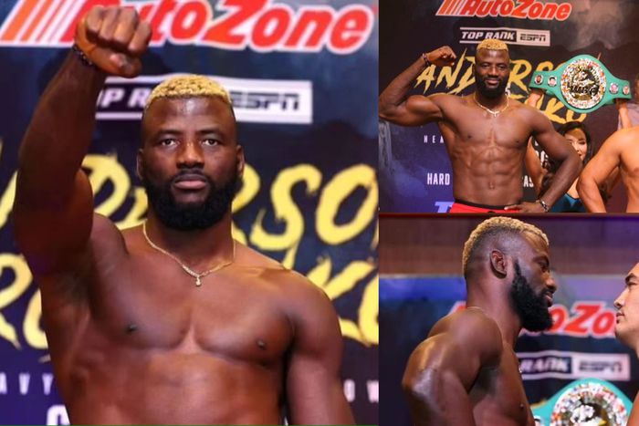 Ajagba The Silent Roller takes on the 34-year-old southpaw from Kostanay, Kazakhstan who rarely goes the distance.  Image Credit - Instagram/Efe Ajagba