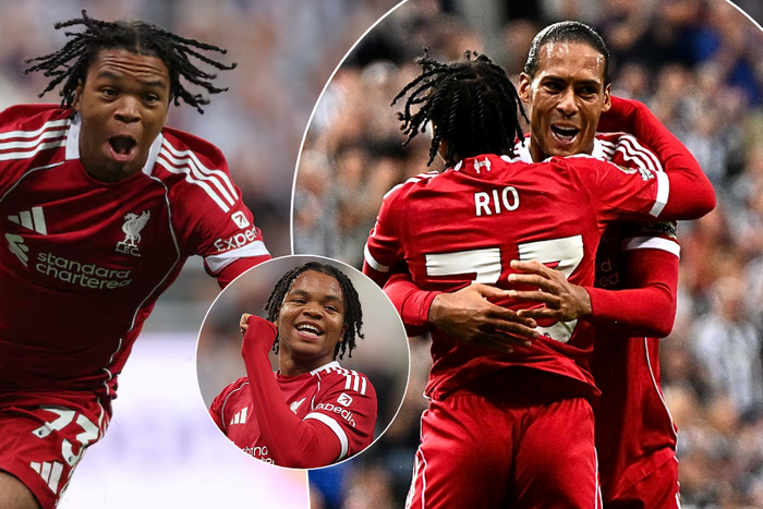 16 y/o Rio Ngumoha’s emotional reaction after breaking Liverpool record