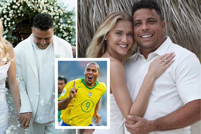 Ronaldo Nazario and Celina Locks wedding