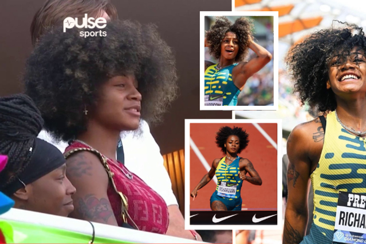 Reactions as Sha’carri Richardson runs with her natural hair for the first time ever