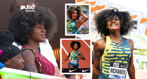 Reactions as Sha’carri Richardson runs with her natural hair for the first time ever