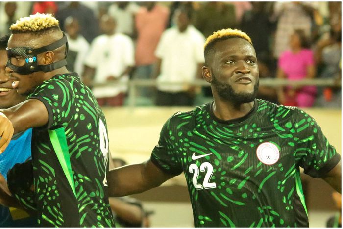 Super Eagles forwards led by Victor Osimhen and Victor Boniface.