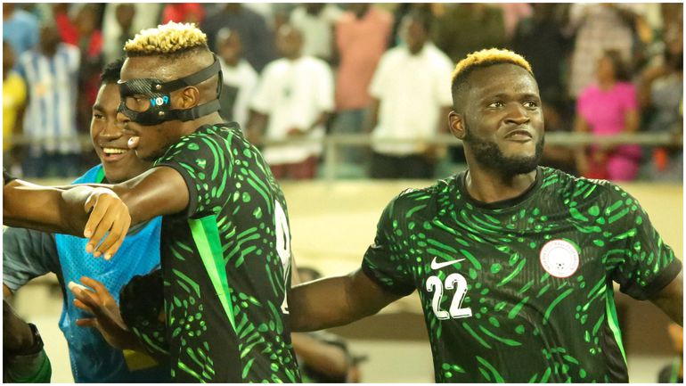 Super Eagles forwards led by Victor Osimhen and Victor Boniface.
