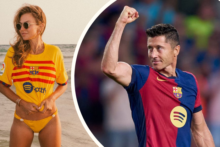 El Clasico: Lewandowski’s model wife Anna shares ‘thirsty’ bikini snap in support of Barcelona