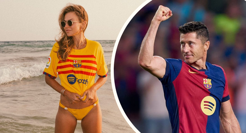 El Clásico: Lewandowski’s model wife Anna shares ‘thirsty’ bikini snap in support of Barcelona