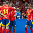 Spain stars celebrating a goal || Image credit: Imago