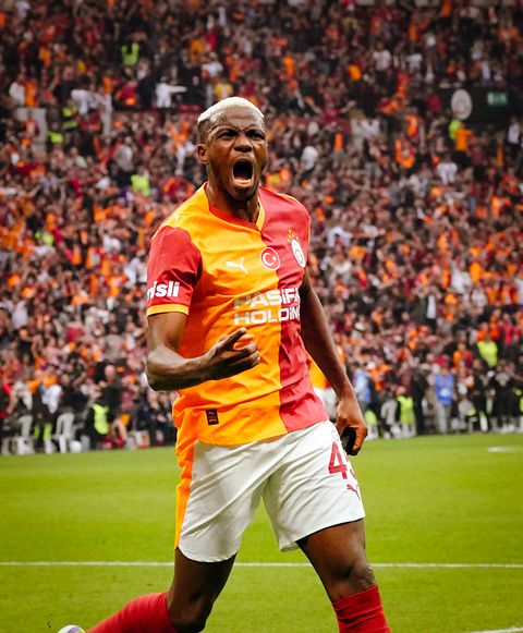 Osimhen has scored 3 goals in his last two matches for Galatasaray. (Photo Credit: Galatasaray/x)