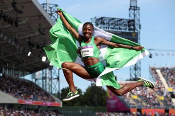 Tobi Amusan wins historic fifth national title at the Nigerian Championships in Yabatech