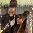 Africa's fastest woman shares her adorable white wedding photos