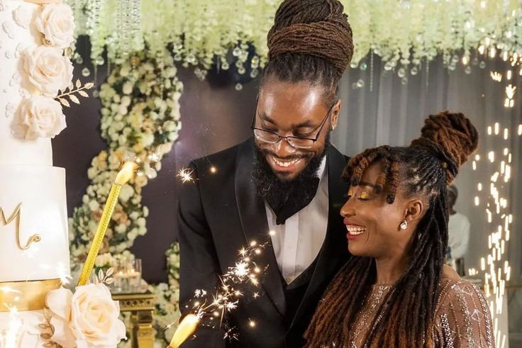 Africa's fastest woman shares her adorable white wedding photos