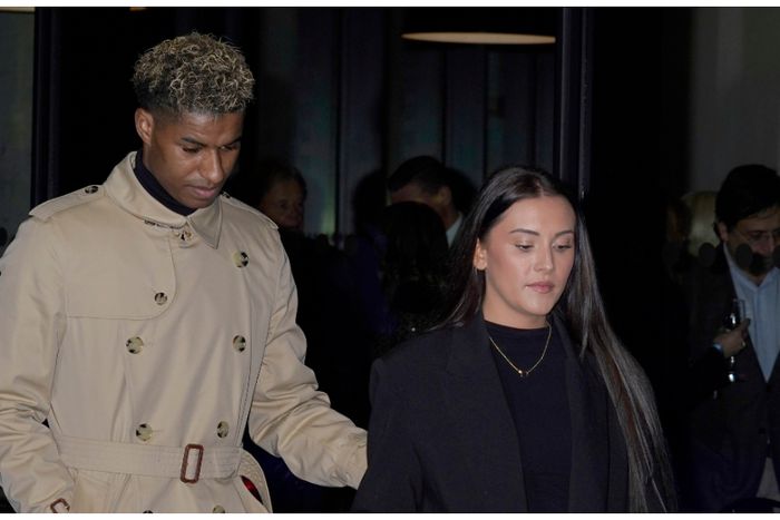 Marcus Rashford and his ex-fiancee, Lucia Loi.