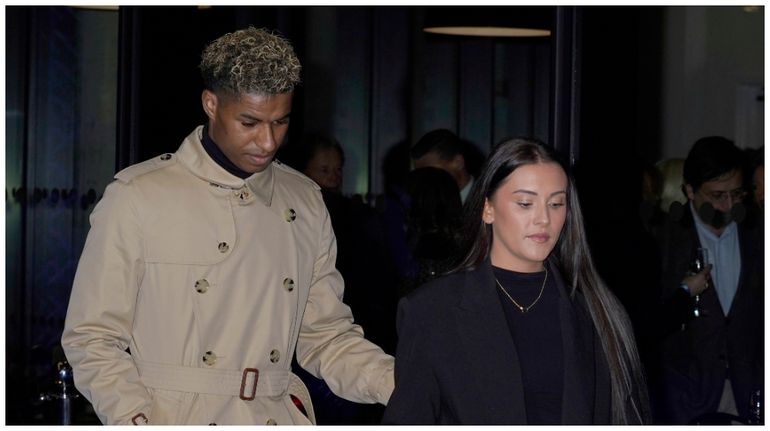 Marcus Rashford and his ex-fiancee, Lucia Loi.