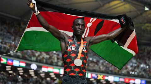 How World Championships debut changed 800m star Emmanuel Wanyonyi's mindset