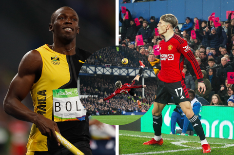 Manchester United: Usain Bolt celebrates Alejandro Garnacho's wonder strike as 'Goal of the Season'