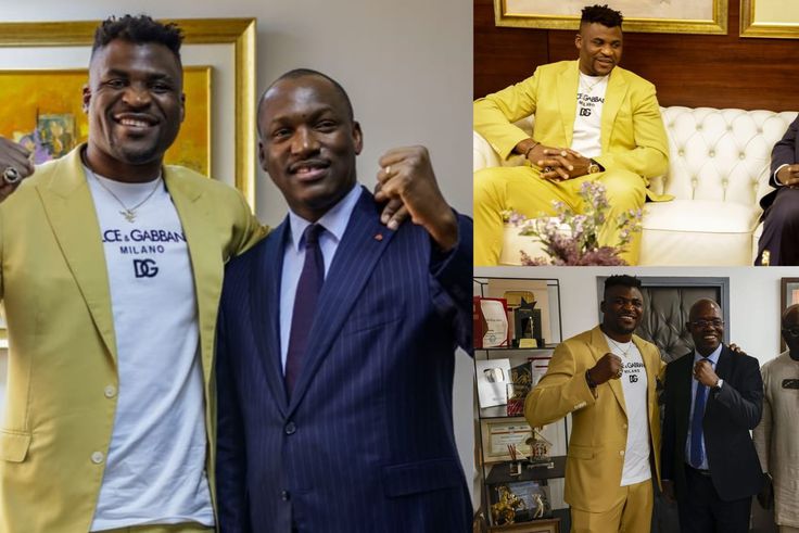 Double mixed martial arts (MMA) world champion Francis Ngannou has set social media on fire for his visit to Cote d'Ivoire. Instagram/Ngannou