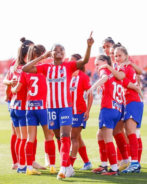 Super Falcons star Rasheedat Ajibade returned with a goal for Atletico Madrid in a league fixture against Granada on Sunday, November 26, 2023. X/Atleti Femenino