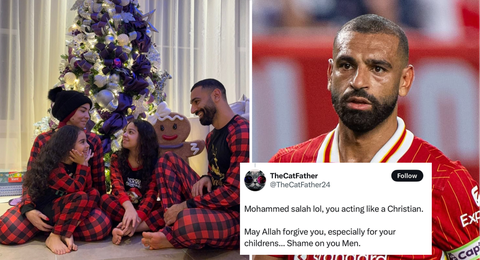 May Allah forgive you — Mo Salah DRAGGED by Muslim fans after sharing adorable Christmas family photo