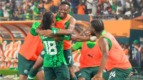 Ahmed Musa celebrates Super Eagles AFCON journey
