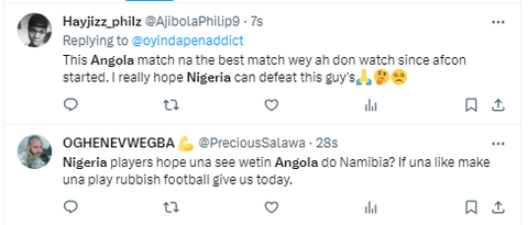 Nigerians are afraid as Angola thrashes Namibia to set up a Super Eagles quarterfinal clash at AFCON 2023.