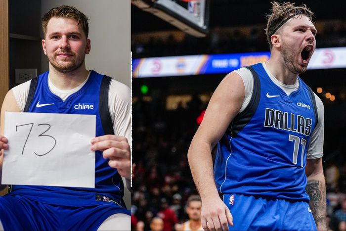 Dallas Mavericks star Luka Doncic sets career-high of 73 against Atlanta Hawks.