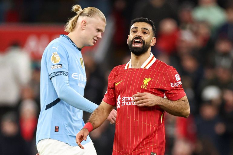 Erling Haaland and Mohamed Salah