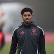 Marcus Rashford trains alone