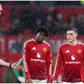 Patrick Dorgu sent off for Man United against Ipswich.