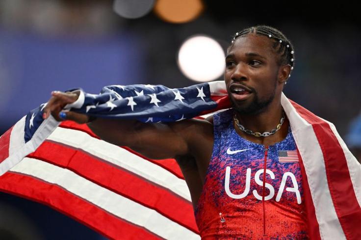 Noah Lyles and the late Ralph Mann