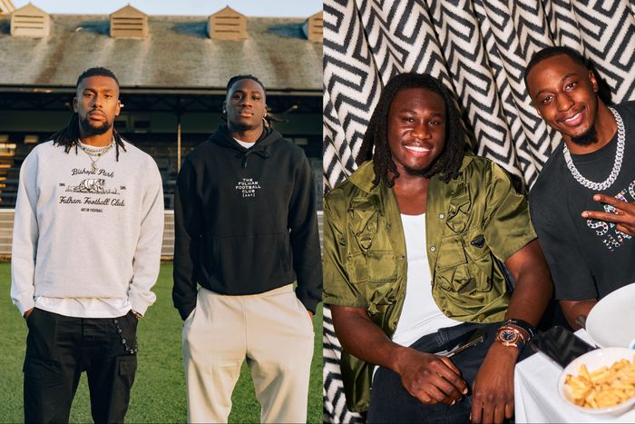 Super Eagles of Nigeria stars Calvin Bassey and Joe Aribo link up over food.