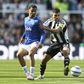 Bruno Guimarães of Newcastle tussles with Iliman Ndiaye of Everton | Image credits: Imago