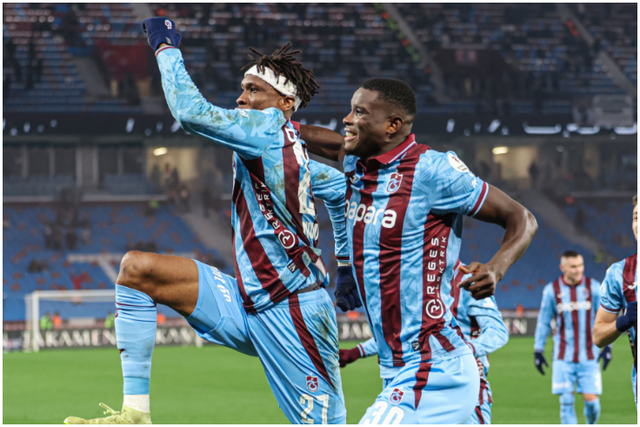 Nigerian duo dominate as Trabzonspor down Karagumruk to close gap on Galatasaray