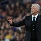 Real Madrid manager Carlo Ancelotti during El Classico duel against Barcelona.