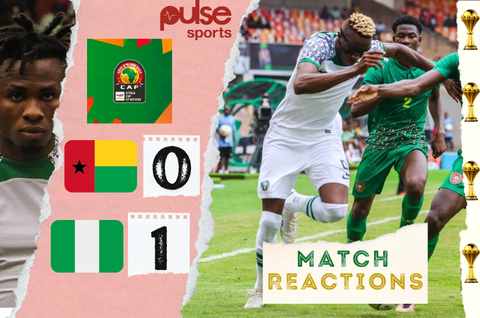 Reactions as Nigerians call out Chukwueze and Osimhen despite 0-1 win vs Guinea-Bissau in AFCON 2023 qualifier