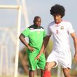 Harambee Stars' Alfred Scriven training at Kasarani ahead of Iran friendly.