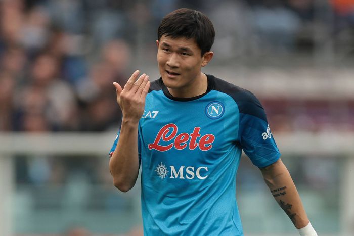 Napoli defender Kim Min-jae during a match against Torino.