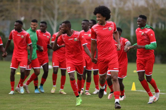 Harambee Stars training in Tehran ahead of Iran friendly.