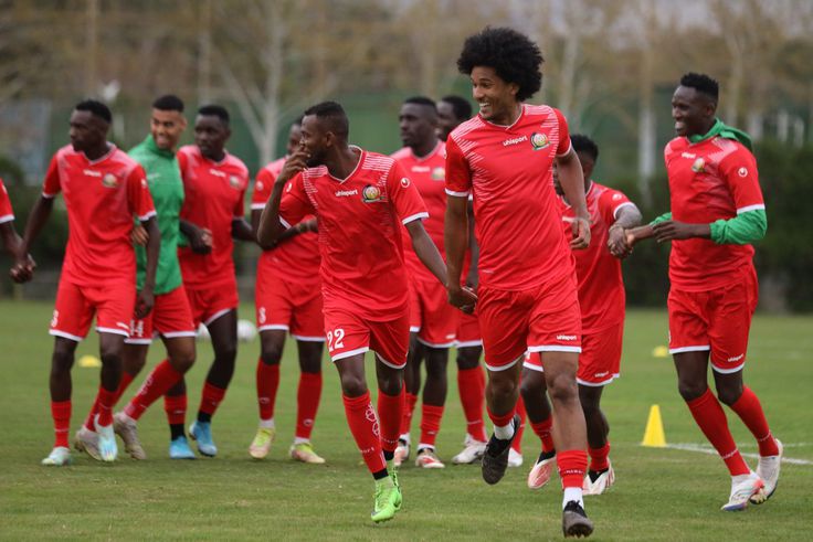 Harambee Stars training in Tehran ahead of Iran friendly.