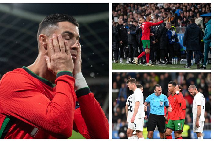 Cristiano Ronaldo's reaction