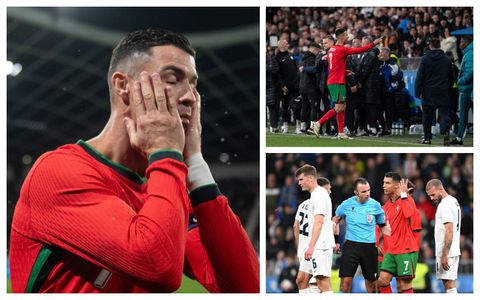 Explosive outburst: Cristiano Ronaldo lashes out at referee following loss to Slovenia