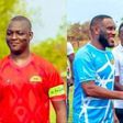 In a charity game, Burkina Faso president teams up with Super Eagles legend Jay-Jay Okocha, Emmanuel Adebayor.