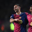 Ferran Torres and Alejandro Balde celebrate Barcelona's opening goal against Osasuna | Imago