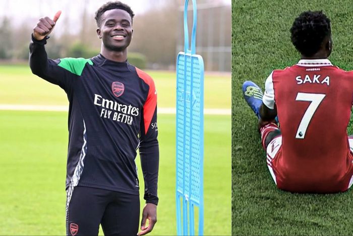 Arsenal receive a boost as Bukayo Saka returns to training ahead of the Champions League clash against Real Madrid.