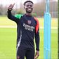 Arsenal receive a boost as Bukayo Saka returns to training ahead of the Champions League clash against Real Madrid.