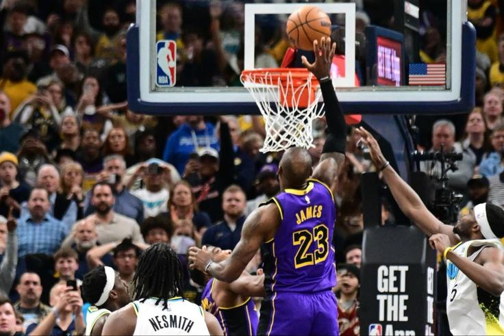 Luka Doncic bags another 30 point game as LeBron James gets winning tip for Los Angeles Lakers record a 1 point win against the Indiana Pacers.